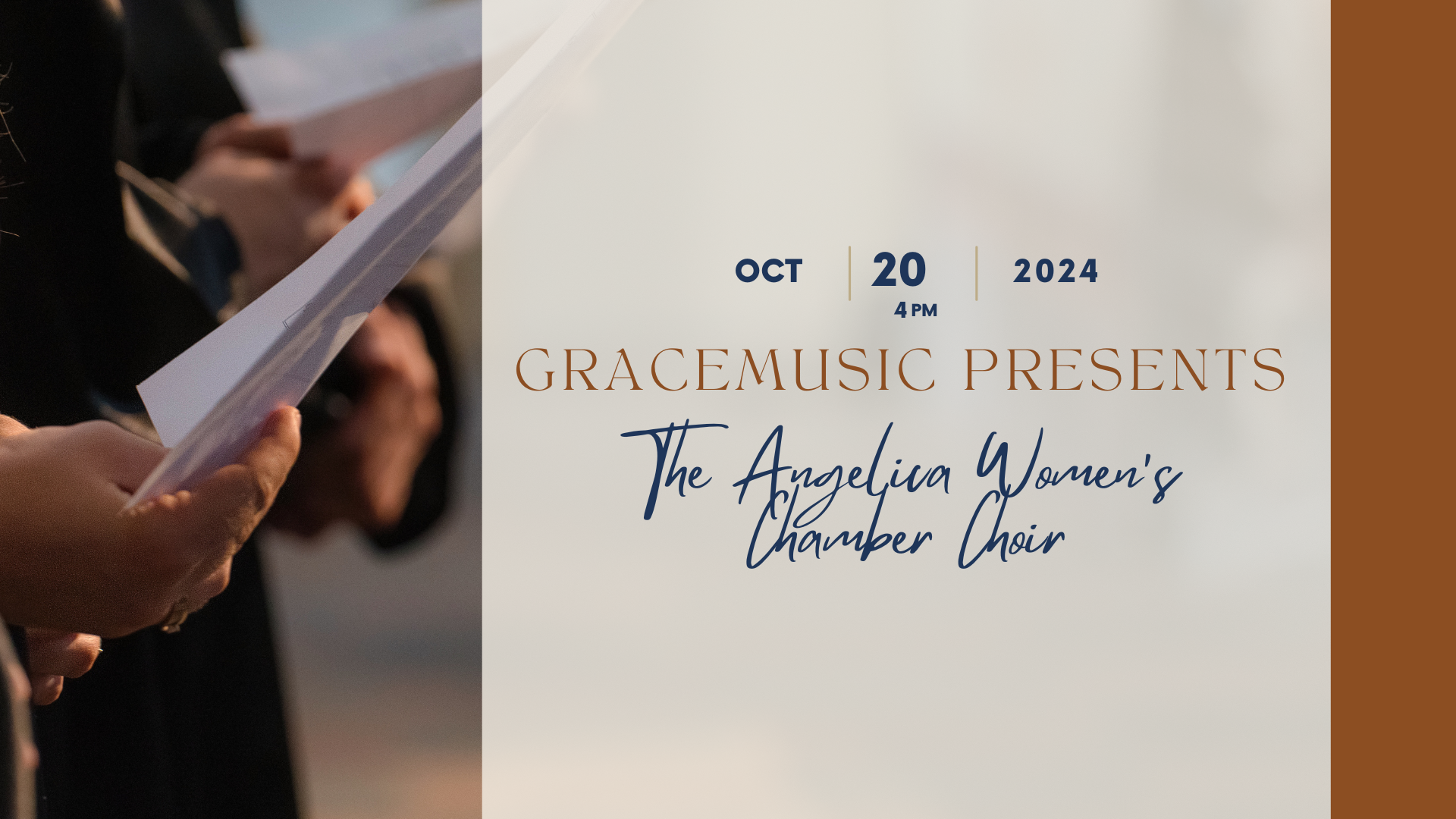 GraceMusic Presents: The Angelica Women’s Chamber Choir | Sunday October 20th 4pm